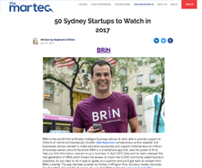 BRiN has been featured in The Martec